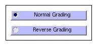 Use these buttons to select forward or reverse grading.