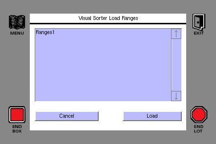 The user can pick a named set of grading weights from this screen.